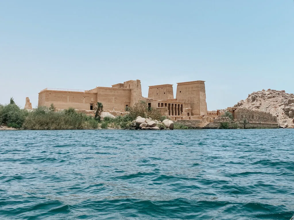 Viewing Philae Temple from the water