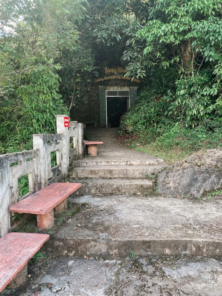 The entrance to Lung Khuy Cave which is one of the stops on day 1 of the ha giang loop tour