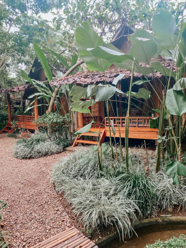 The little bungalow rooms at Pai Village Boutique Resorts, one of the best stays in Pai Thailand.