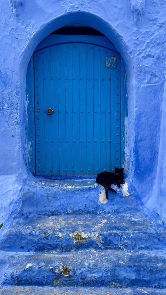 Chefchaouen, Morocco is the beautiful and quaint blue mountain city