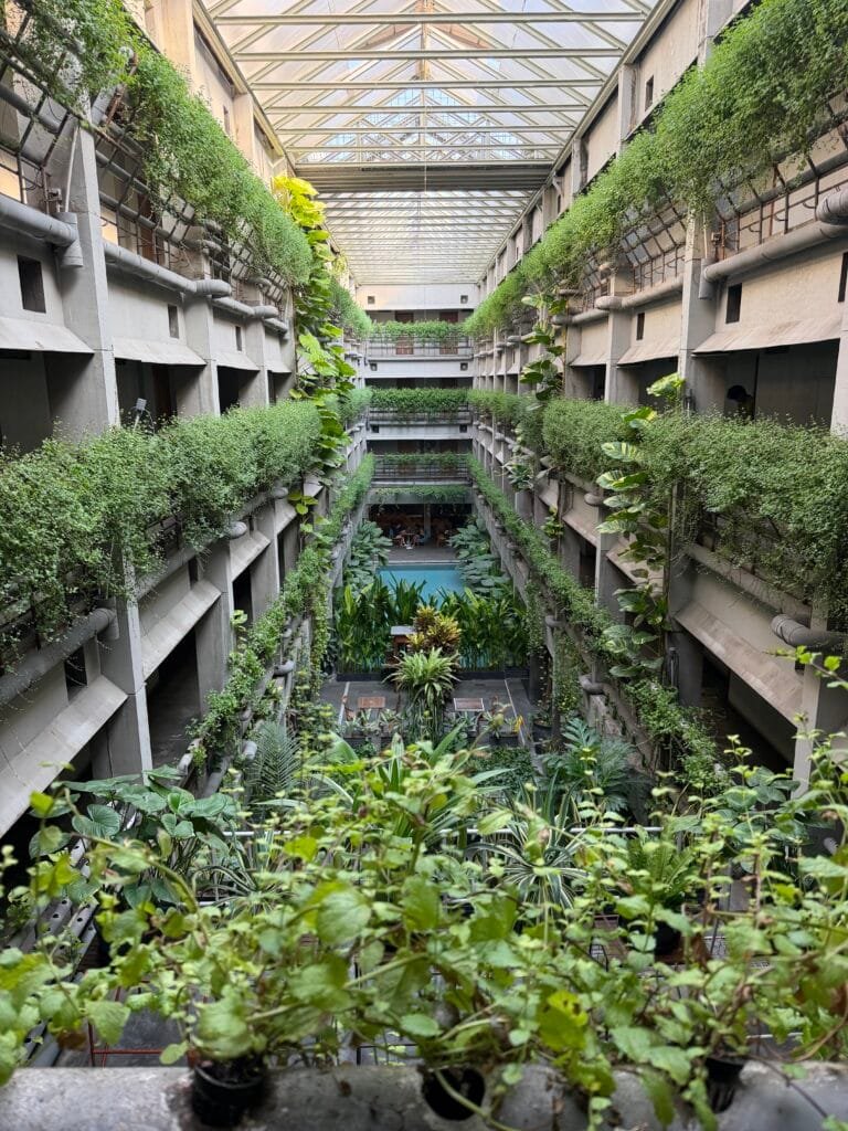 A view of the lobby at Greenhost hotel in Malang