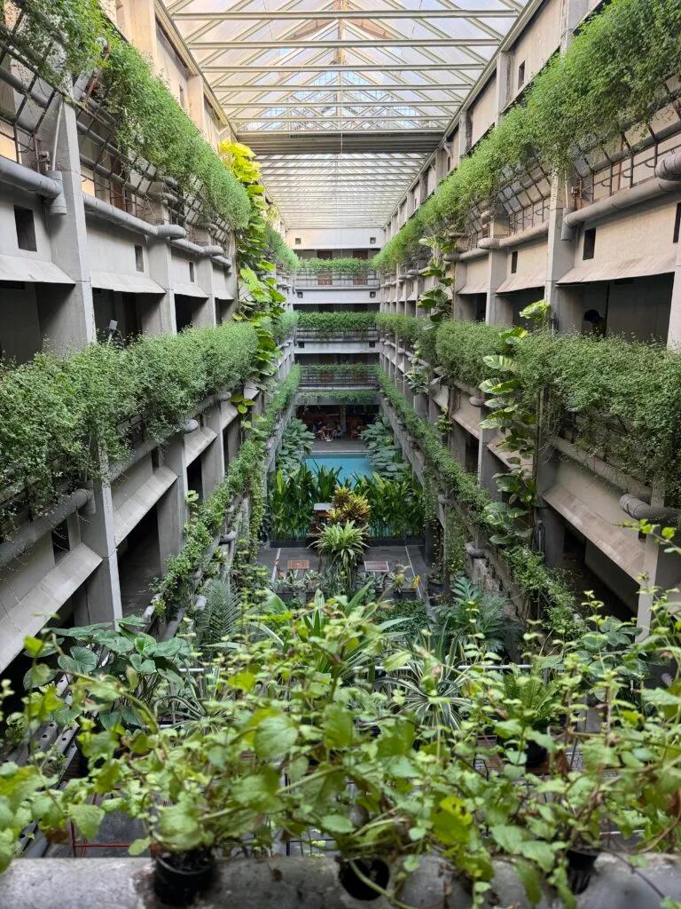 A view of the lobby at Greenhost hotel in Malang