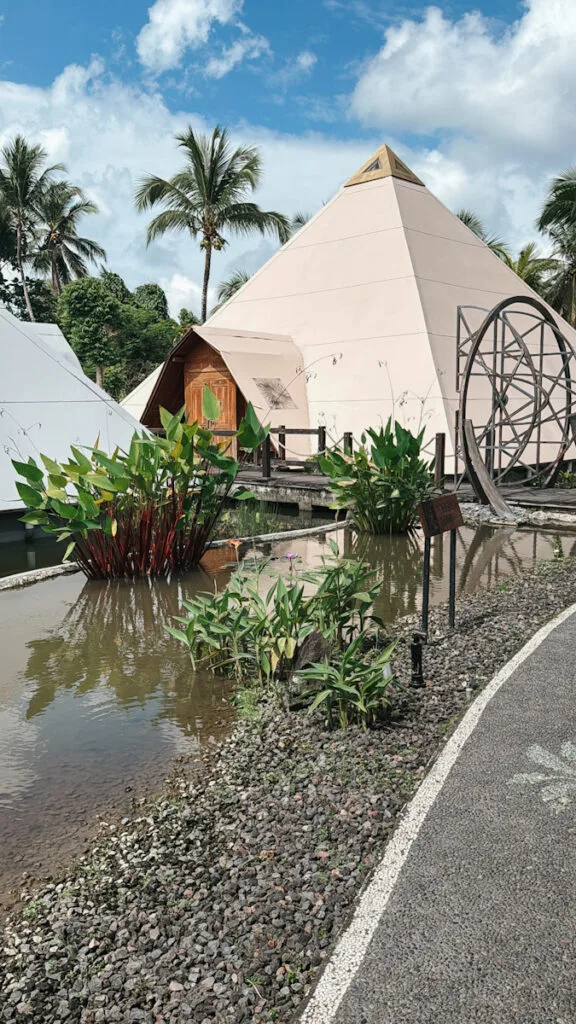 Large pyramid structures at Pyramids of Chi in Ubud, Bali”
